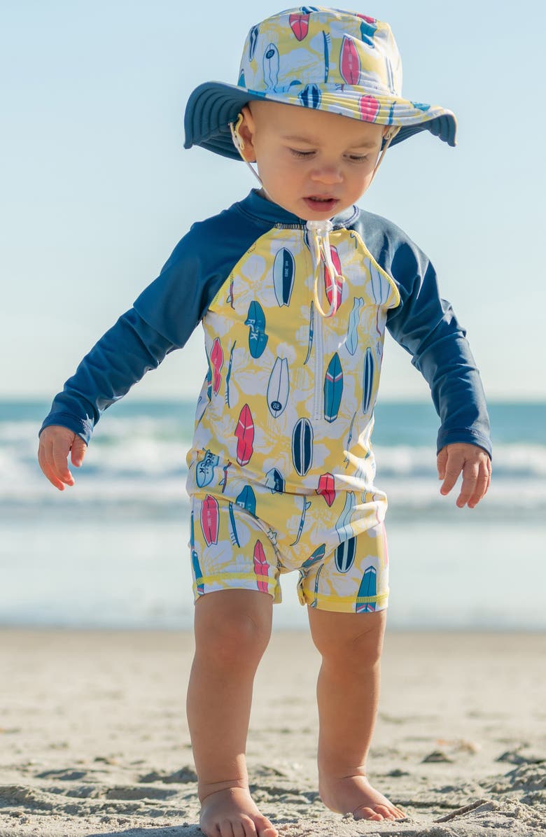 Snapper Rock Kids' Rock the Board One-Piece Rashguard Swimsuit, Alternate, color,