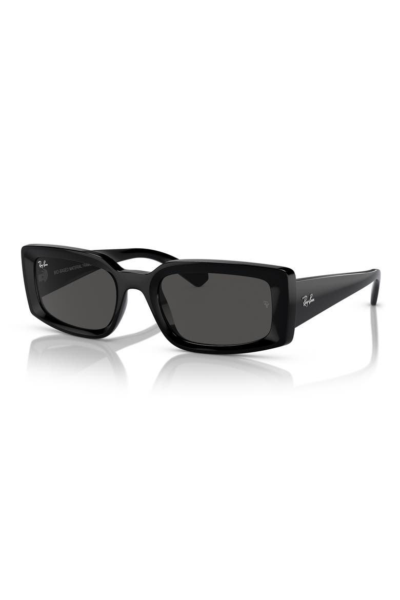 Kiliane 54mm Pillow Sunglasses, Alternate, color, BLACK / DARK GREY