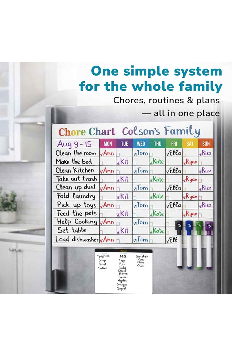 Quokka Magnetic Chore Chart for Kids - Visual Responsibility and Behavior Board for Children, Toddlers, and Teens, Alternate, color, Chart Basic