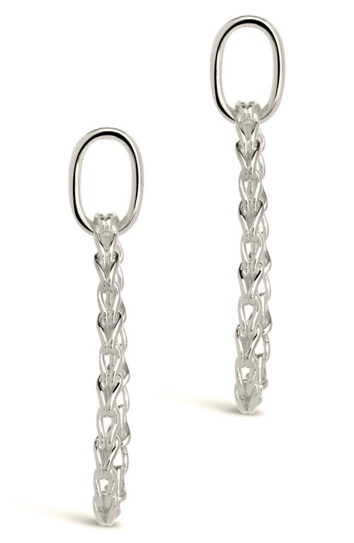Sterling Forever Layney Drop Earrings In Silver