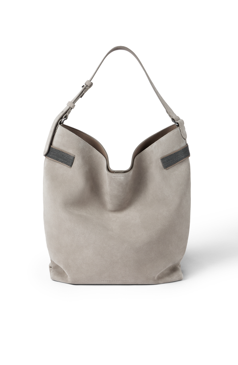 Suede essence hobo bag