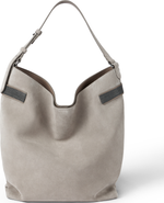 Brunello Cucinelli Suede Essence hobo bag