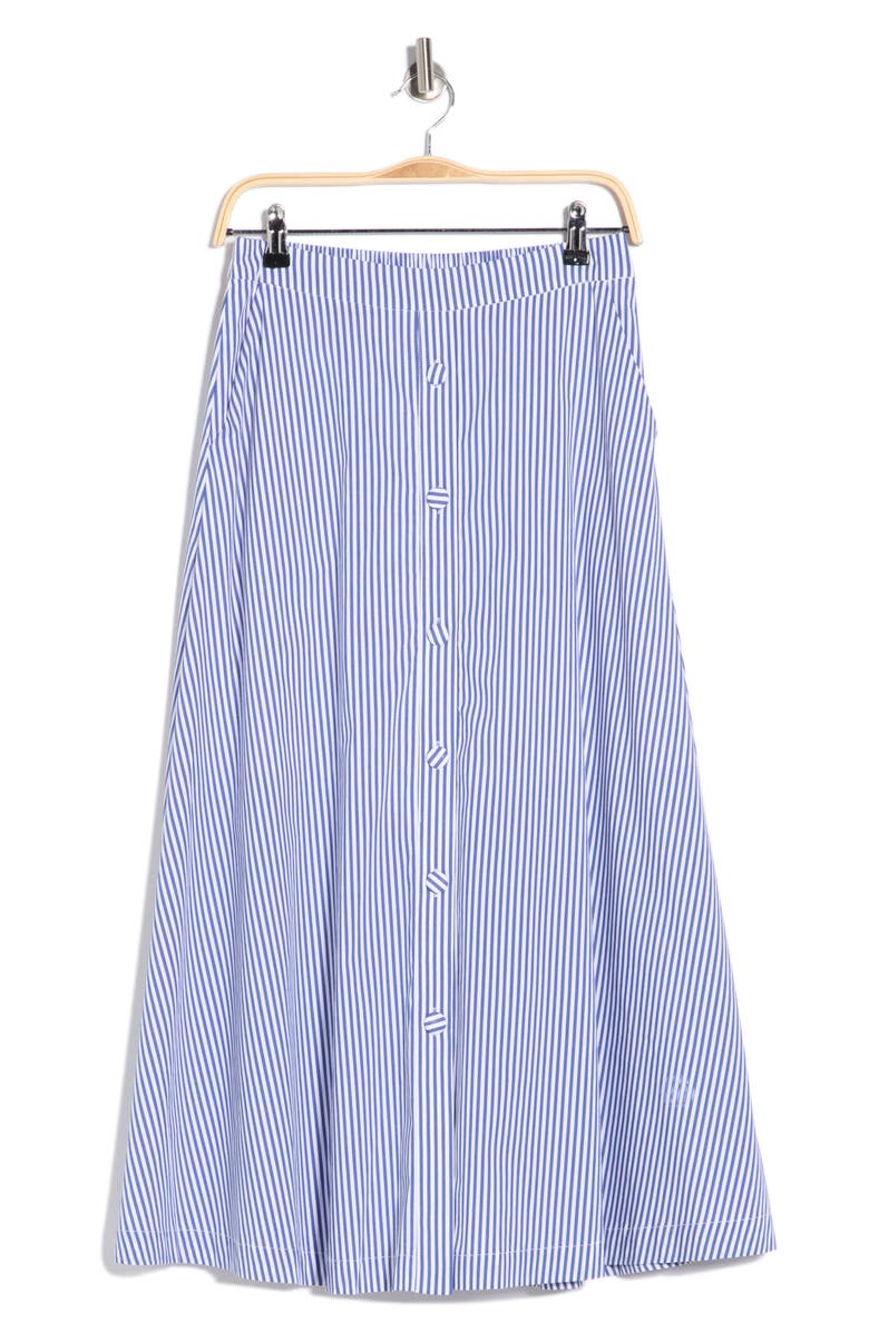 1901 Striped Midi Skirt, Alternate, color, Blue-White Tailored Stripe