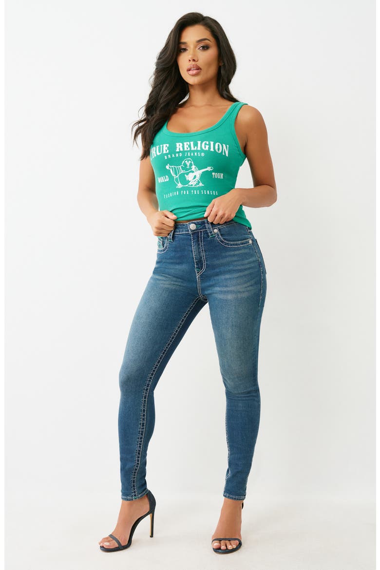 Halle Big T High Rise Skinny Jeans, Alternate, color, MEDIUM ABYSS WASH