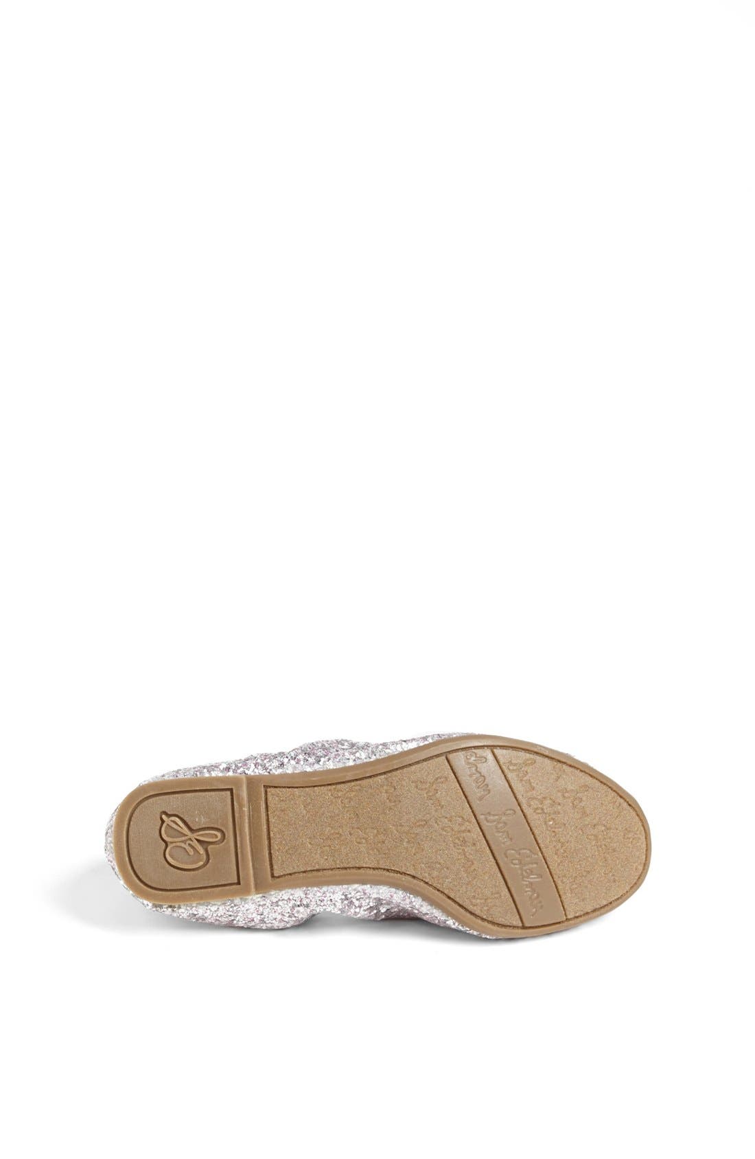 Sam Edelman 'Fiona' Glitter Ballerina Flat, Alternate, color, 
