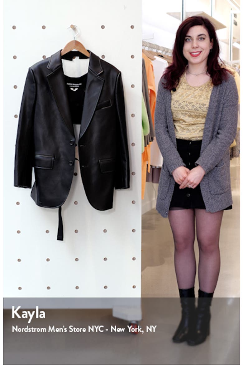 Faux Leather Blazer video