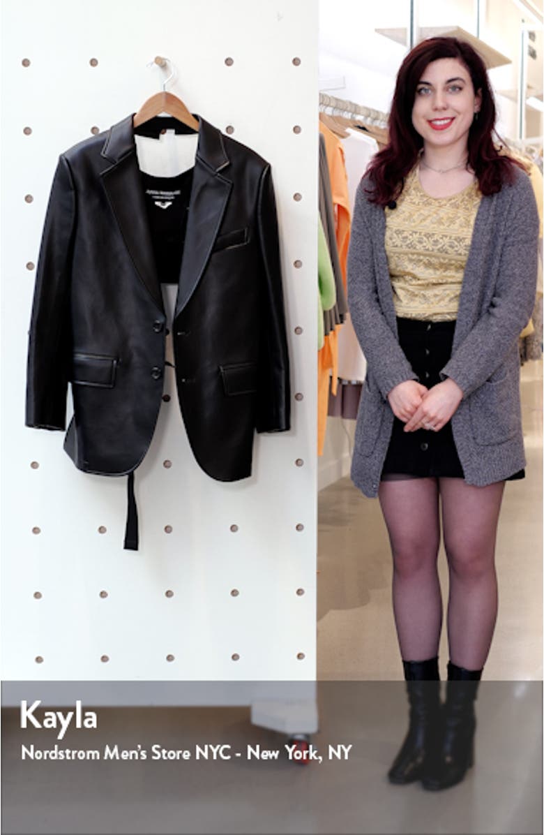 Faux Leather Blazer, sales video thumbnail