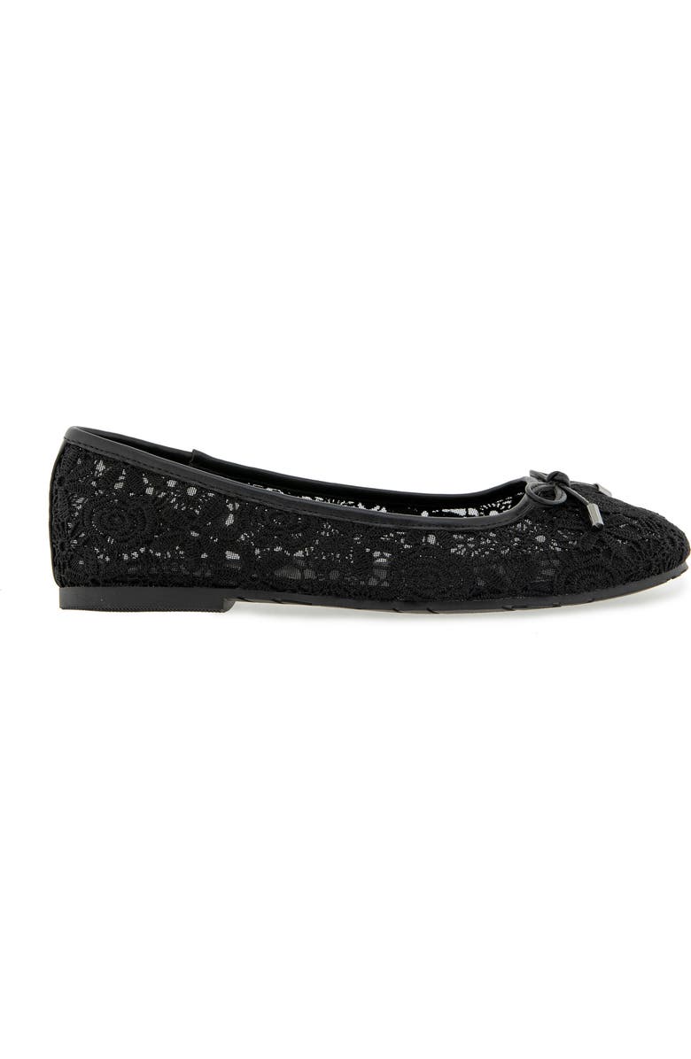 Reaction Kenneth Cole Elstree Mesh Ballet Flat, Alternate, color, Black Lace
