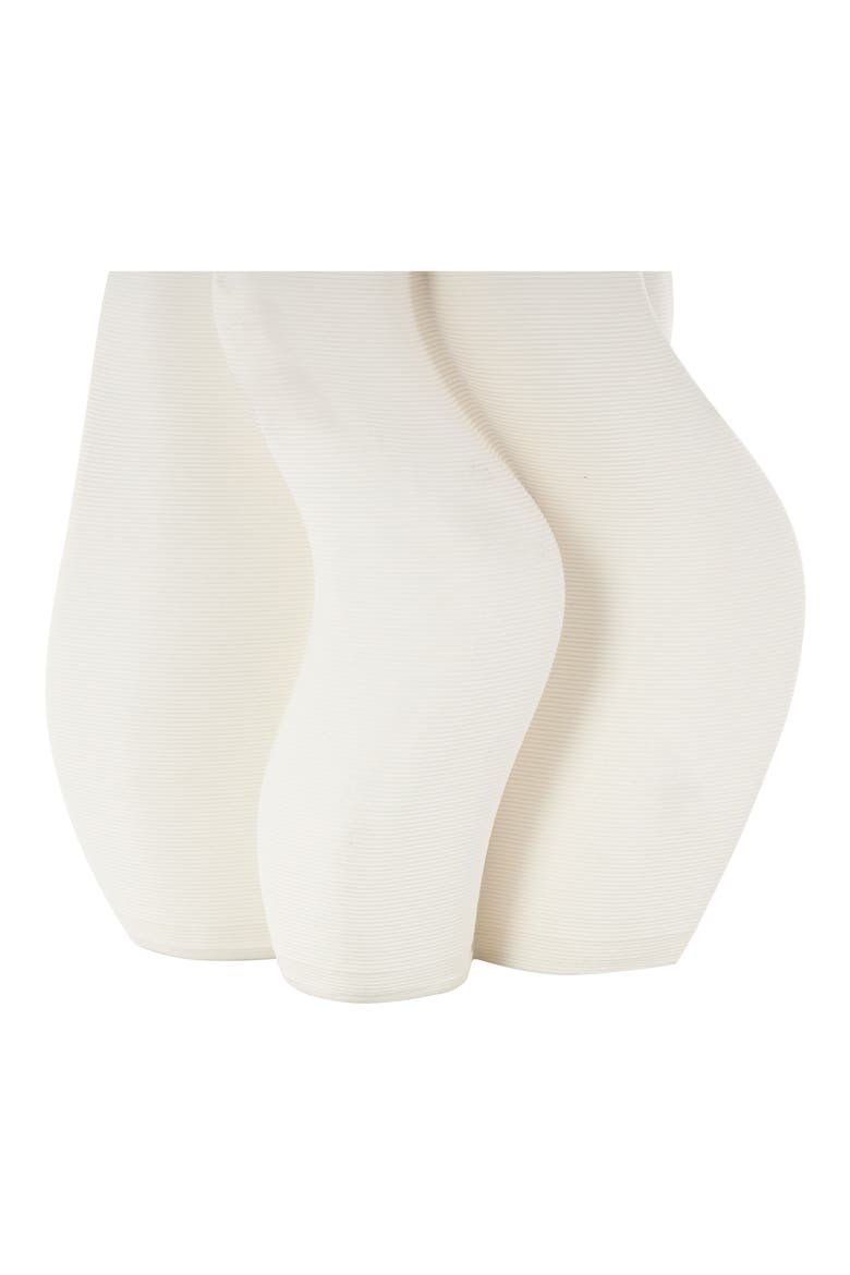 Fluted Ceramic Vase, Alternate, color, WHITE