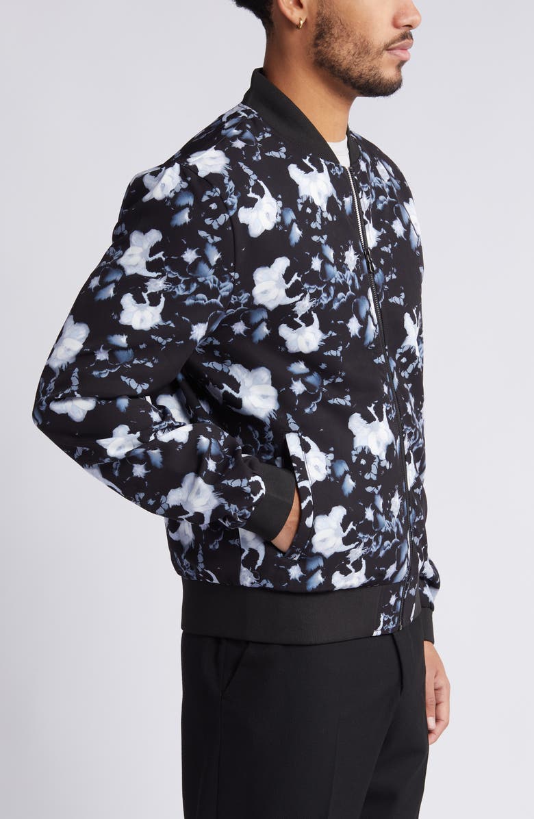 Open Edit Floral Bomber Jacket, Alternate, color, 