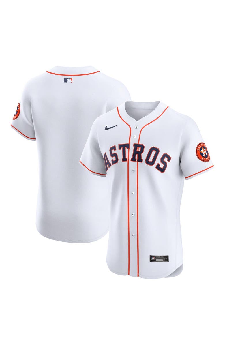 Nike Men's Nike White Houston Astros Home Vapor Premier Elite Patch Jersey, Main, color, White