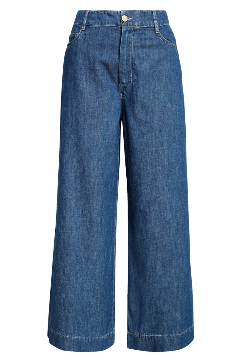 Zendaya Wide Leg Jeans, Alternate, color, CORNFLOWER BLUE