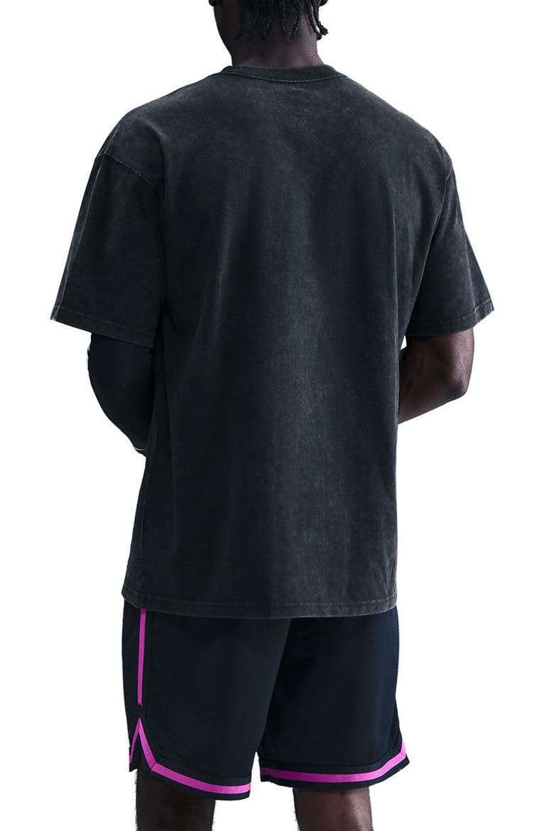 M90 Basketball Cotton T-Shirt, Alternate, color, BLACK