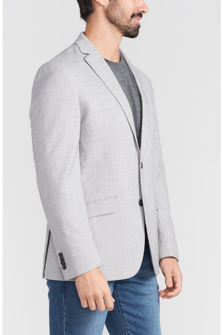 Grey Textured Notch Lapel Sport Coat, Alternate, color, GREY