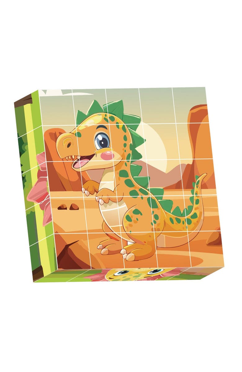 CONTIXO 25 Pcs Magnetic Dinosaur Puzzle Blocks, Alternate, color, Multi Color
