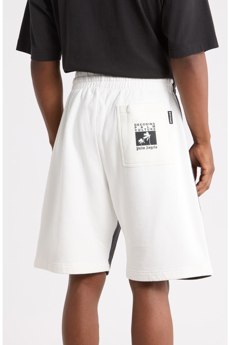 Palm Graphic Sweat Shorts, Alternate, color, BLACK