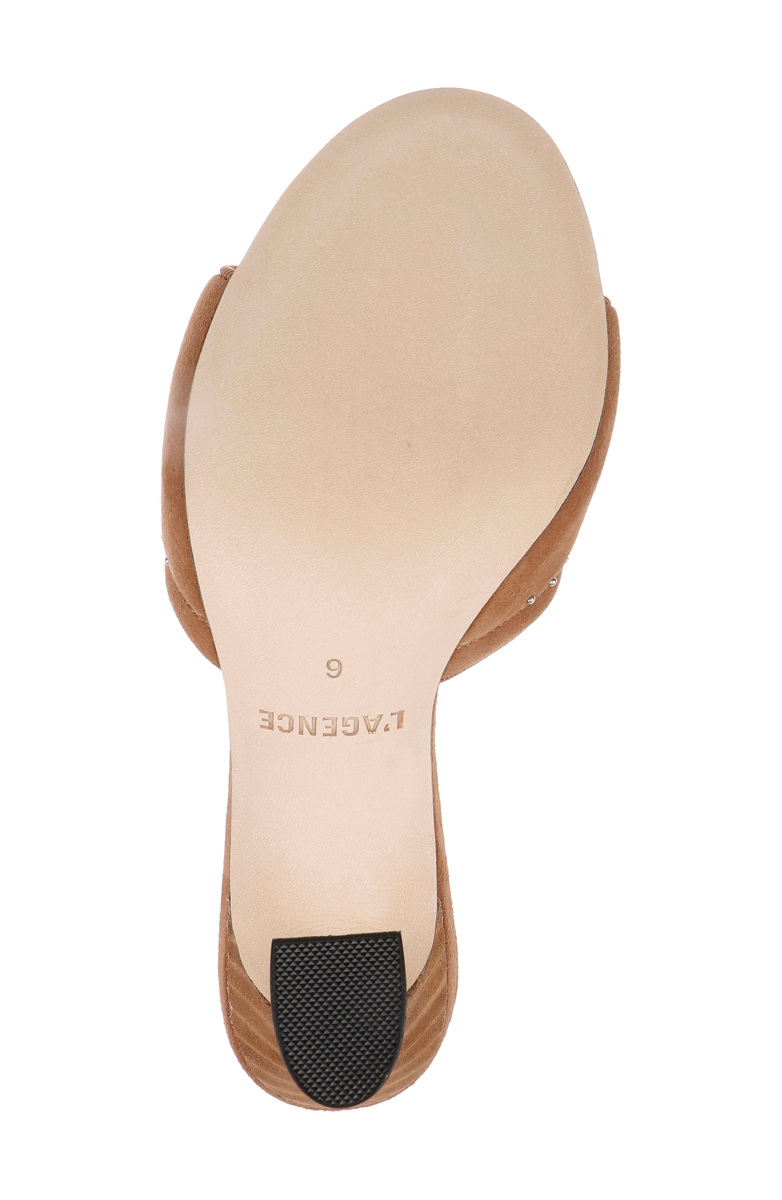 L'AGENCE Lille Sandal, Alternate, color, Sand Suede