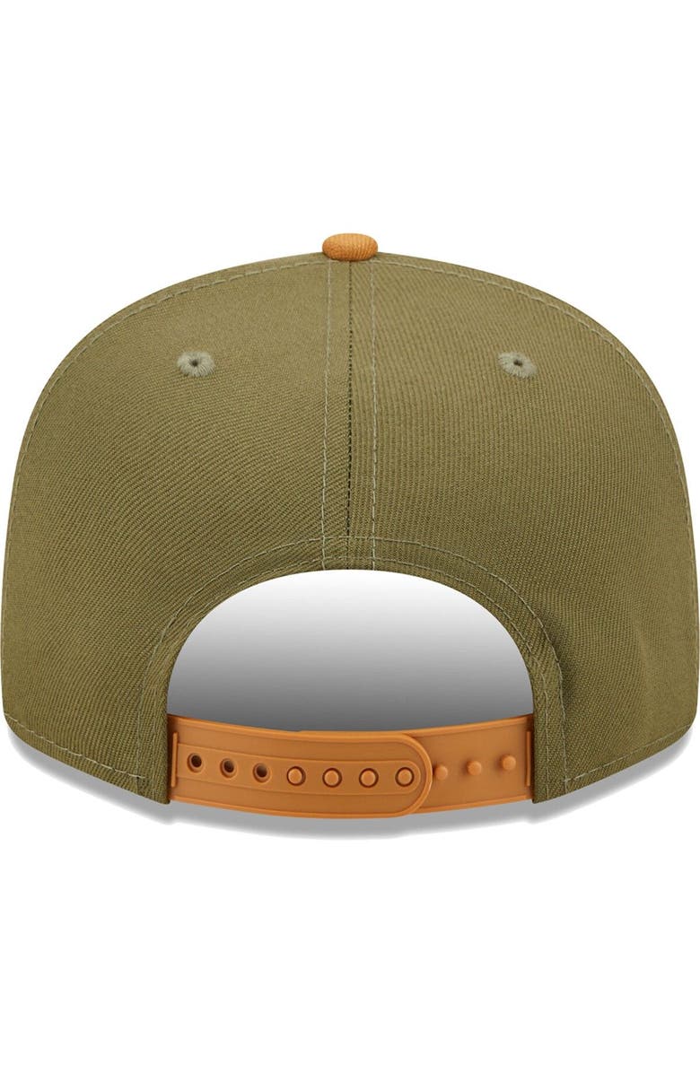 New Era Men's New Era Olive/Brown Chicago Bears Two-Tone Color Pack 9FIFTY Snapback Hat, Alternate, color,