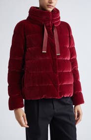 Herno Stretch Velvet Down Puffer Jacket