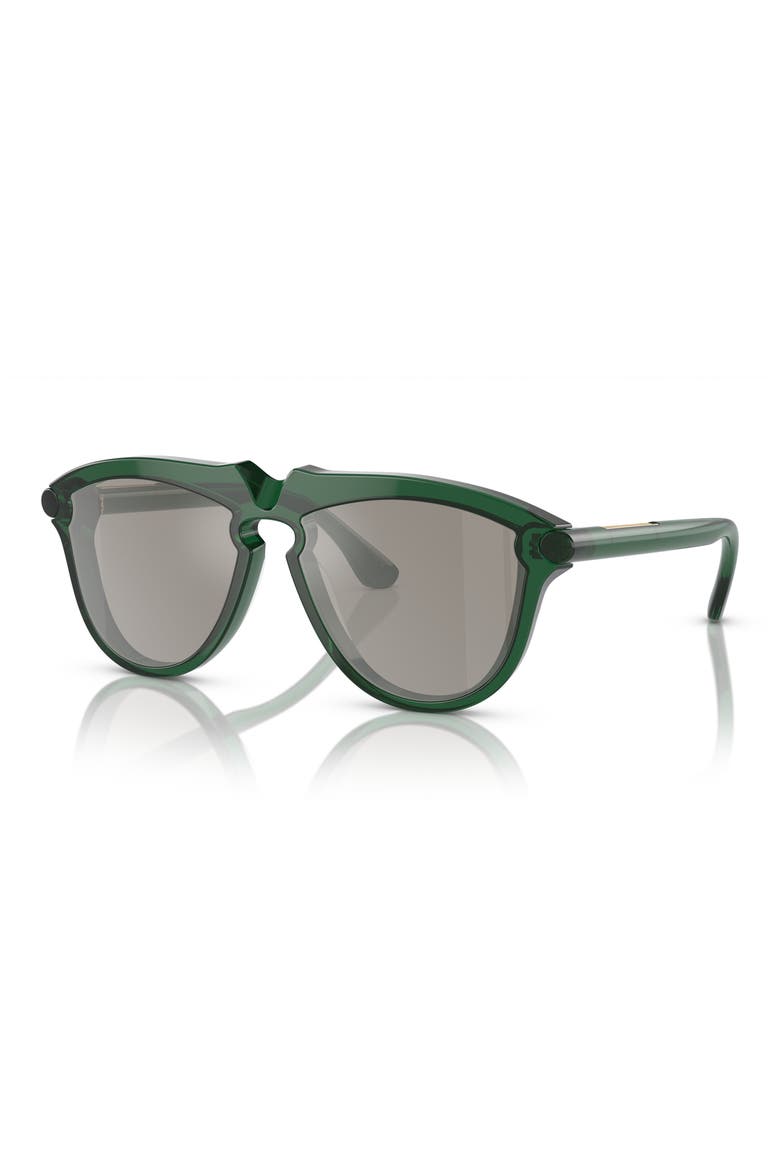 58mm Pilot Sunglasses, Alternate, color, GREEN