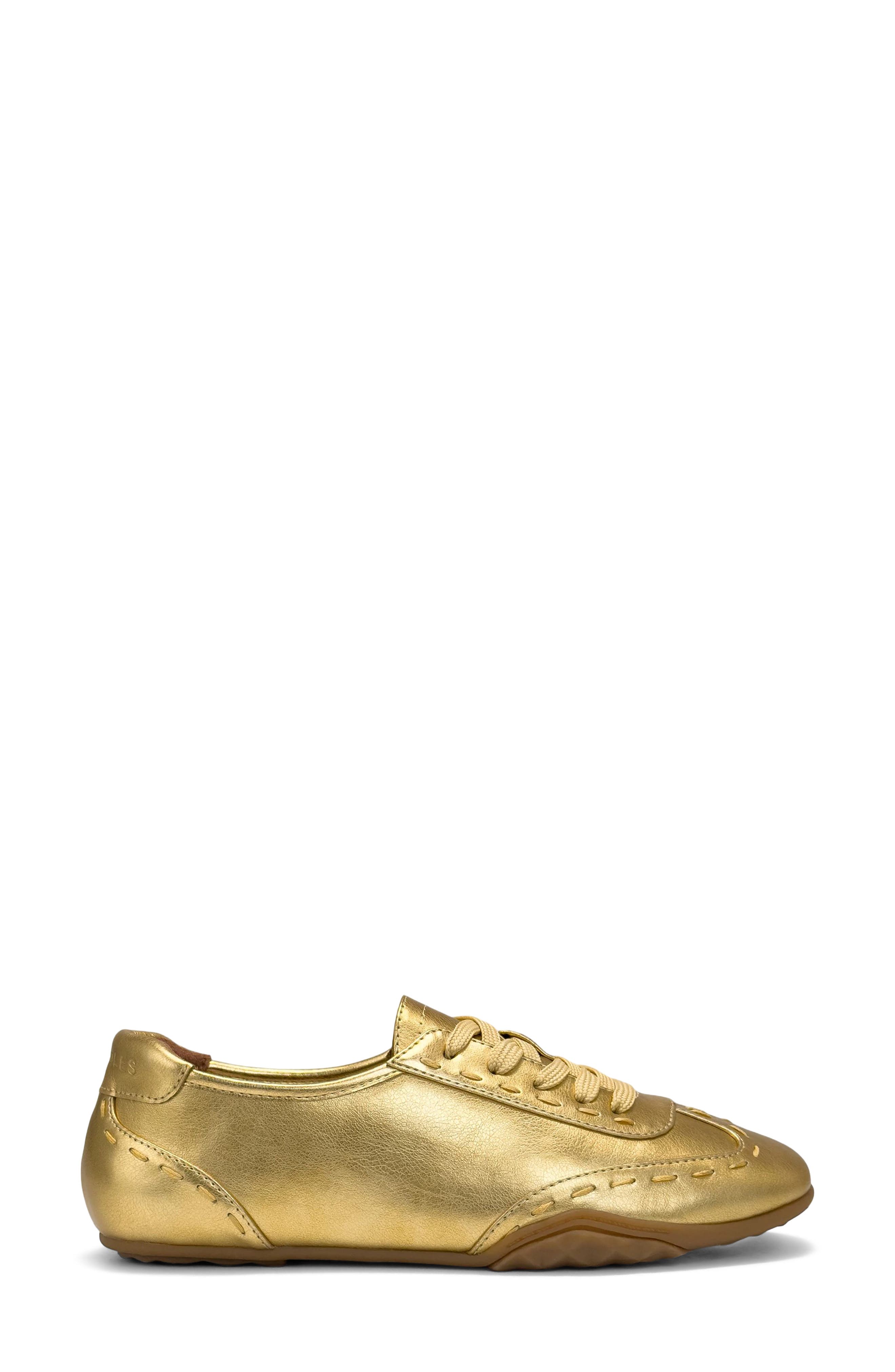 Opal Faux Leather Sneaker, Alternate, color, GOLD