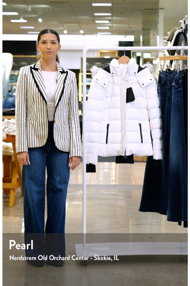 Betta Shearling Trim 800 Fill Power Down Water Repellent Jacket video