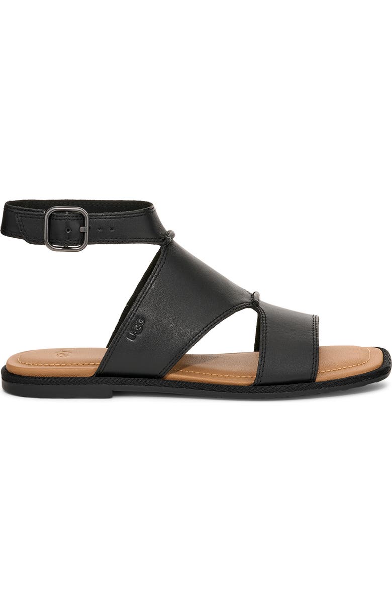 UGG<sup>®</sup> Delray Ankle Strap Sandal, Alternate, color, Black