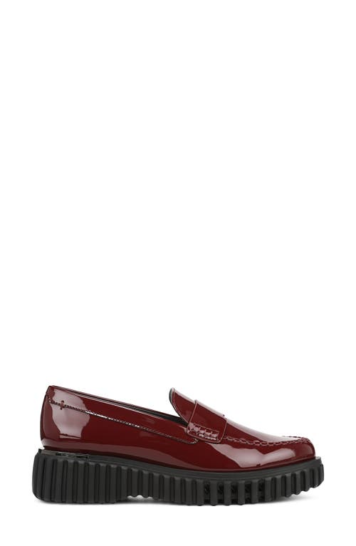 Franco Sarto Flx Roma Platform Loafer In Burgundy