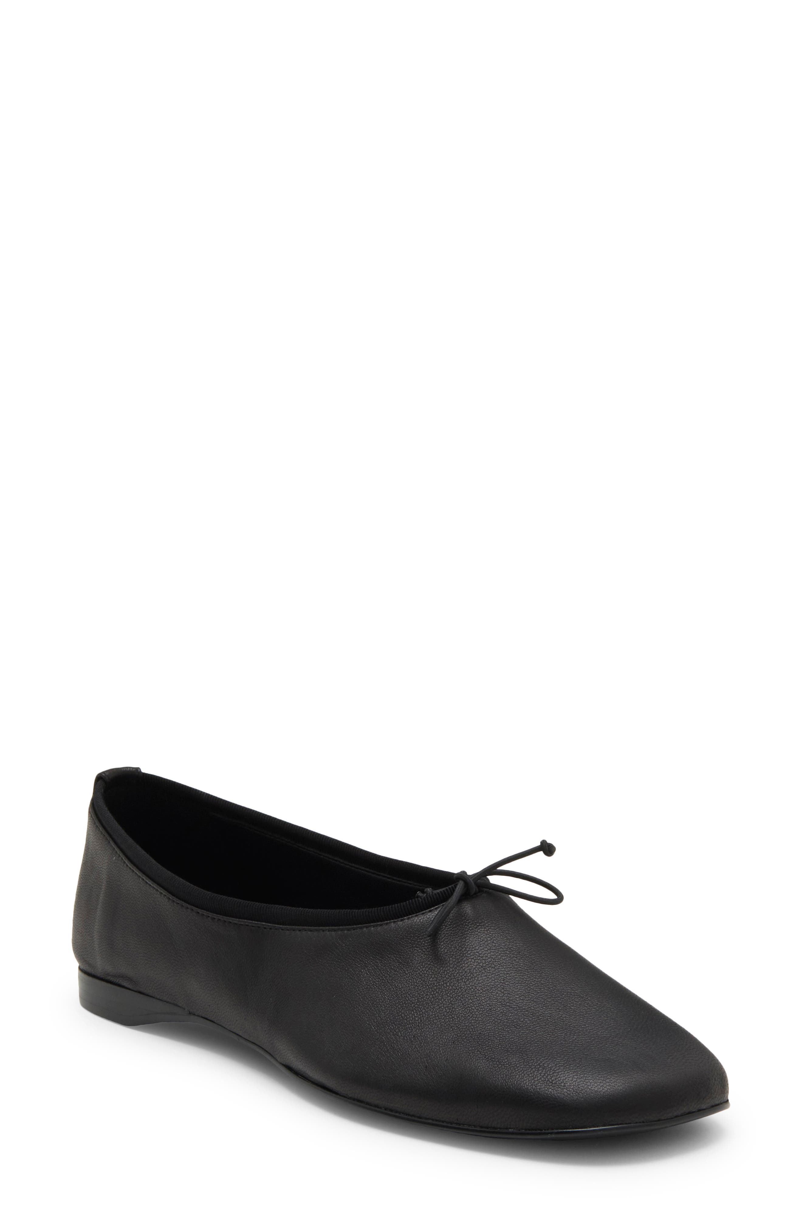 Outing Ballet Flat, Main, color, BLACK