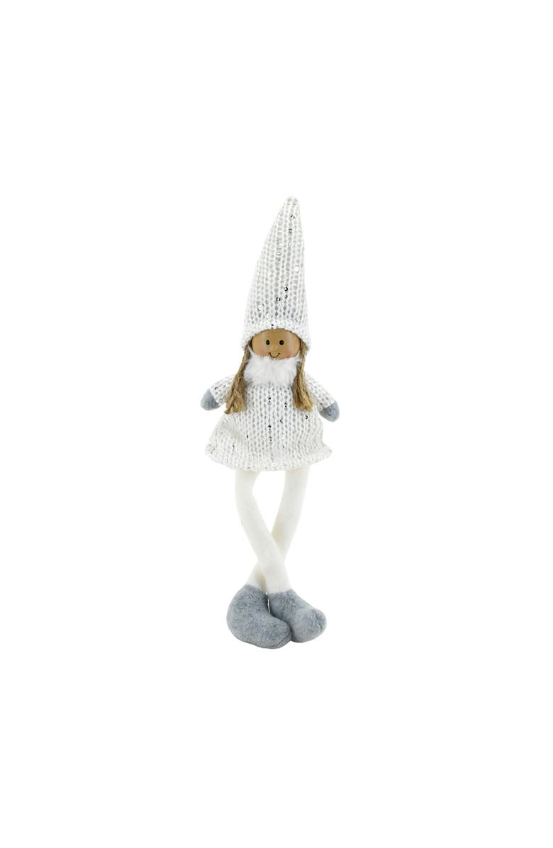 Transpac Medium Plush Angel Sitter Decorative Figurine for Christmas, Main, color,