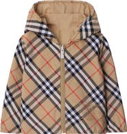 Burberry Reversible Check Cotton Blend Jacket
