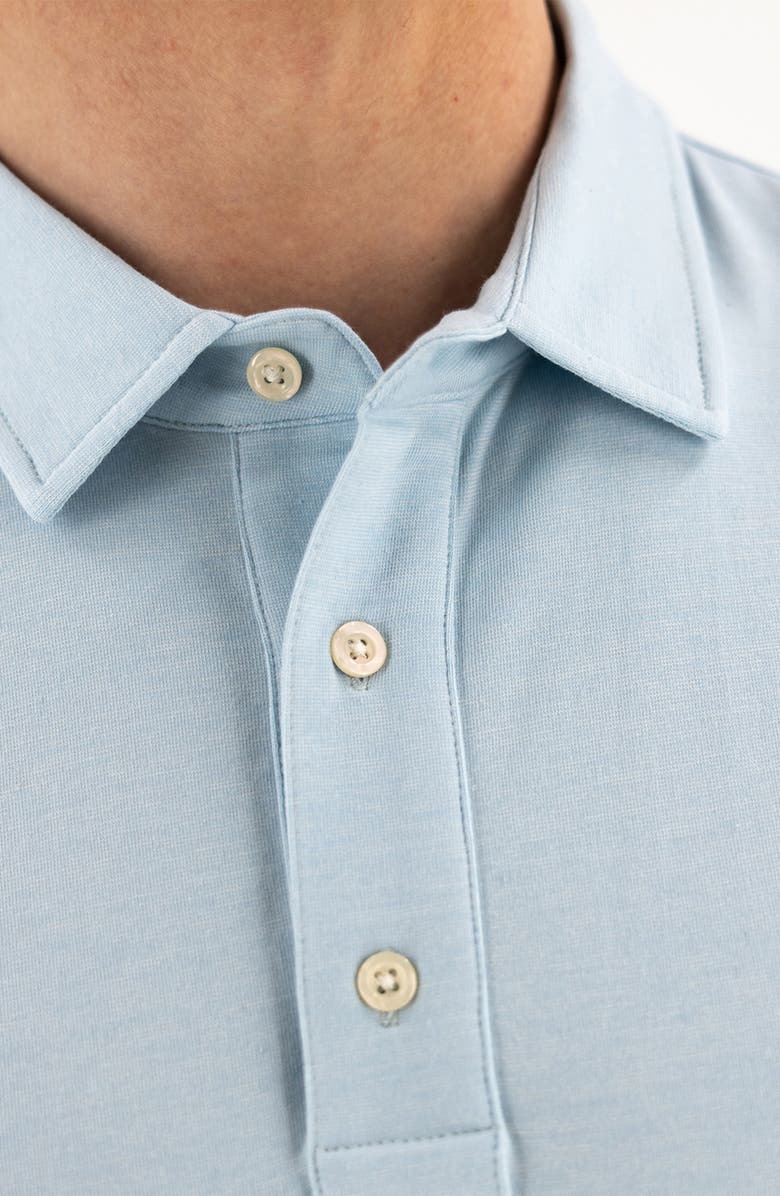 Devil-Dog Dungarees Feeder Polo, Alternate, color, Melange Sky