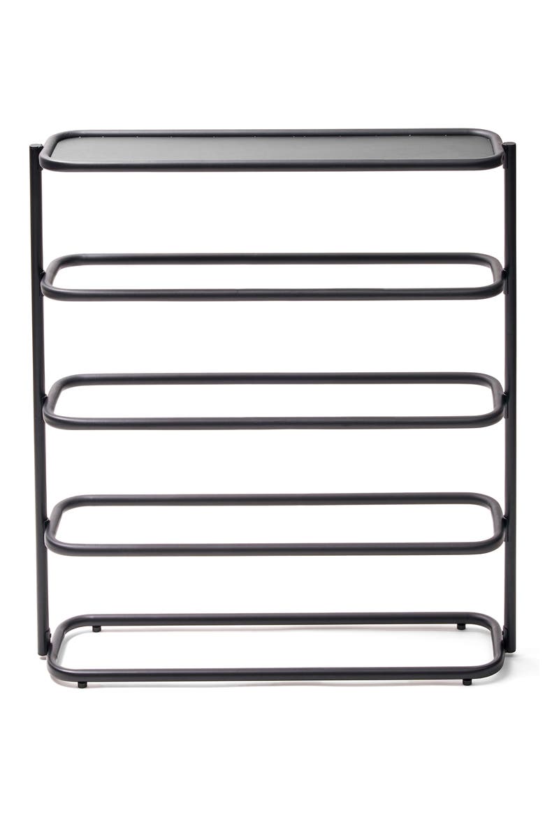 Obround Shoe Rack, Main, color, BLACK