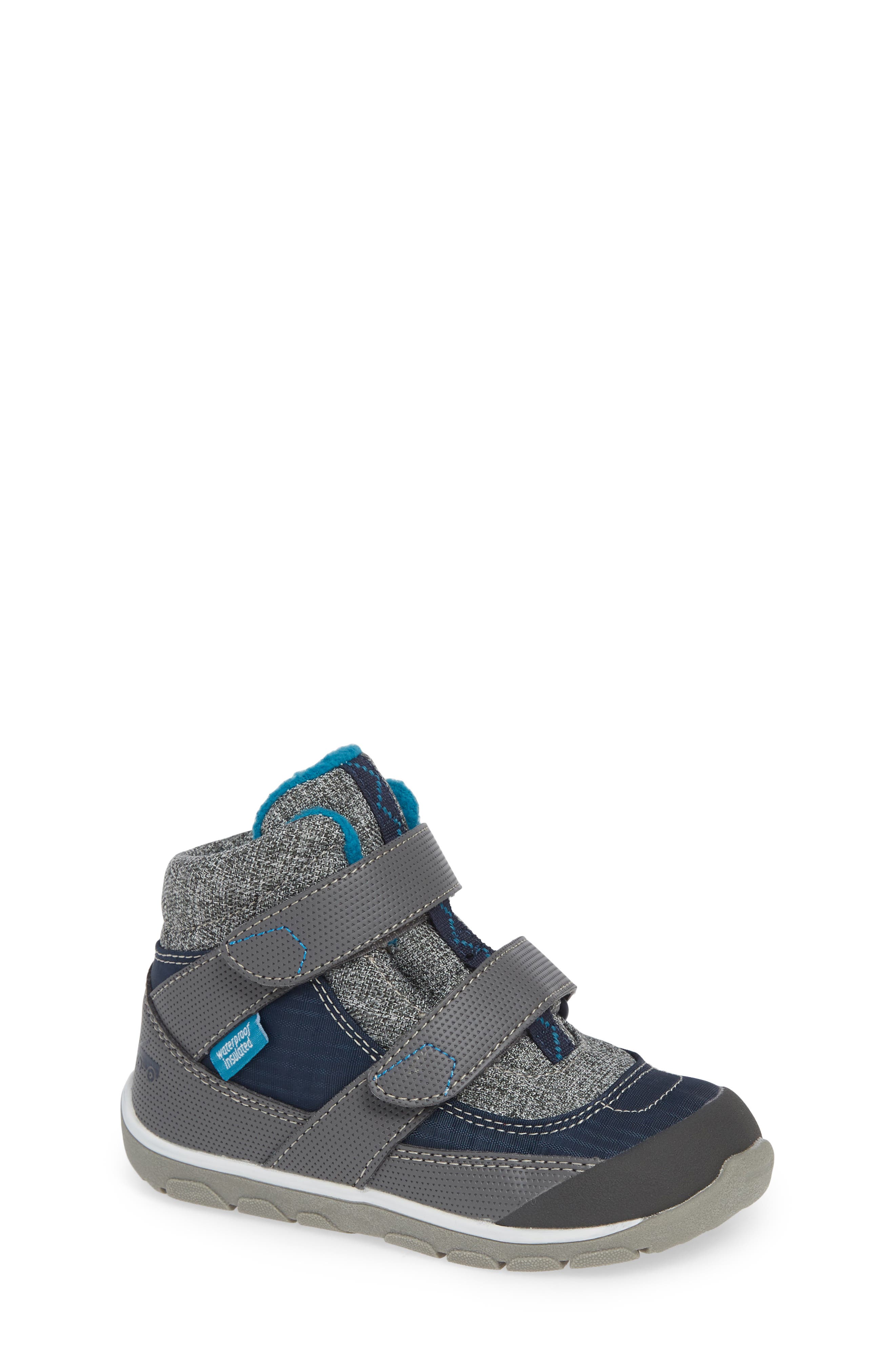 Atlas II Waterproof Insulated Boot, Main, color, NAVY SYNTHETIC