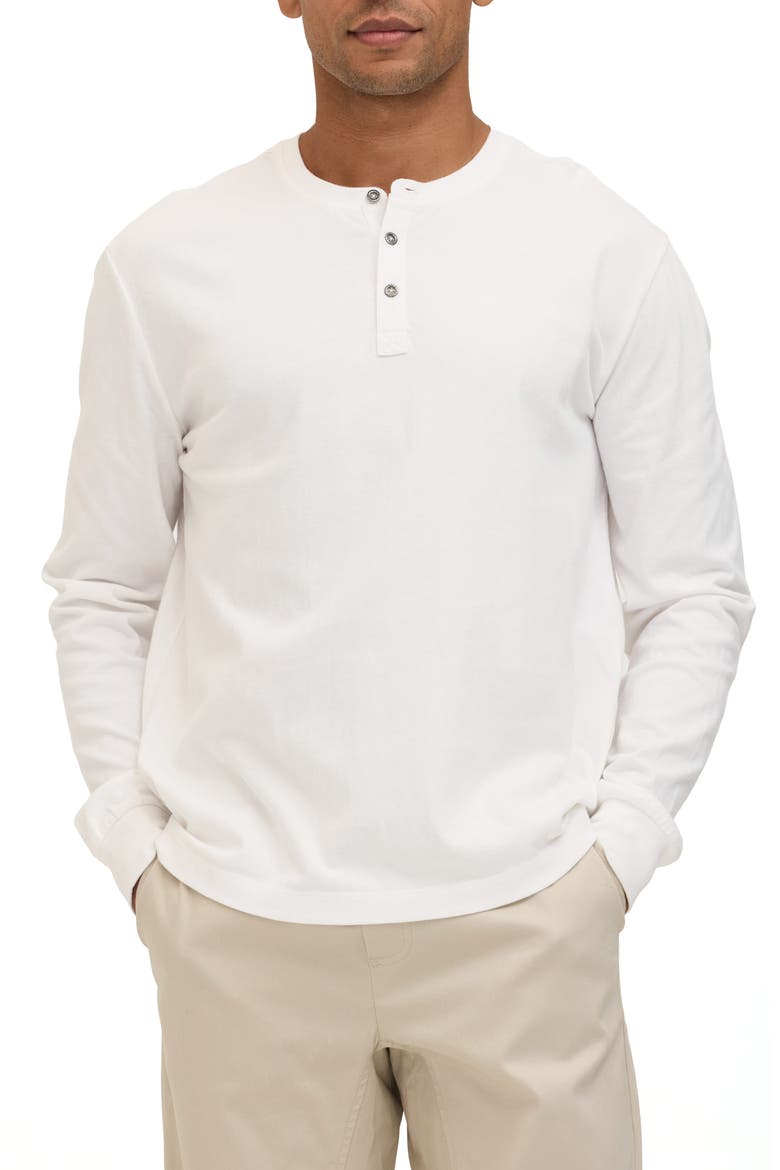 Doug Organic Cotton Henley, Main, color, WHITE