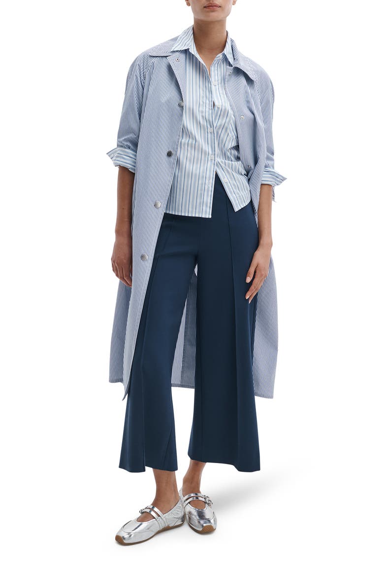 Irina Wide Leg Crop Pants, Alternate, color, NAVY