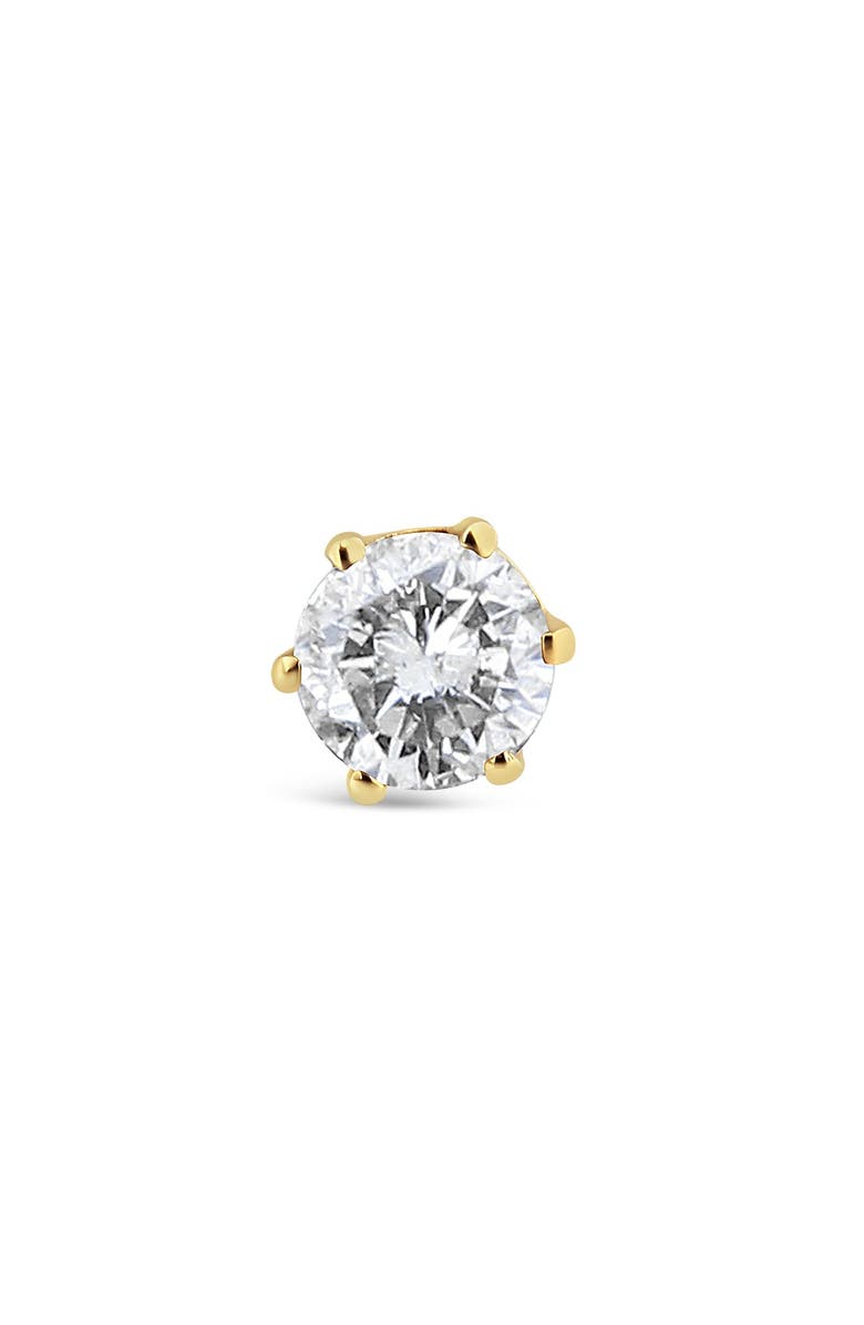 Haus of Brilliance 14K Yellow Gold 3/8 cttw Diamond Single Solitaire Stud Earring, Main, color, Yellow