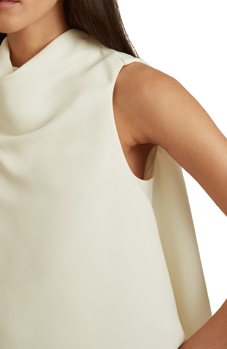 Reiss Simone Cowl Neck Sleeveless Trapeze Top, Alternate, color, 