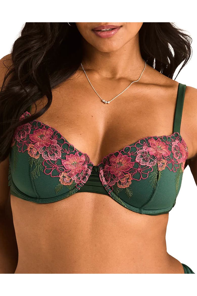 Carolyn Contour Demi Bra, Main, color, Dark green