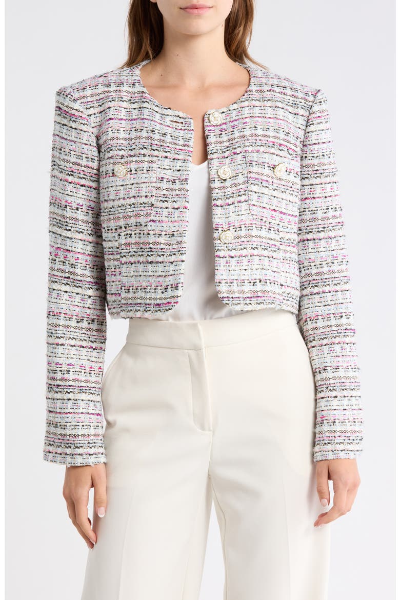 Auden Tweed Jacket, Main, color, VIBRANT PLUM MULTI