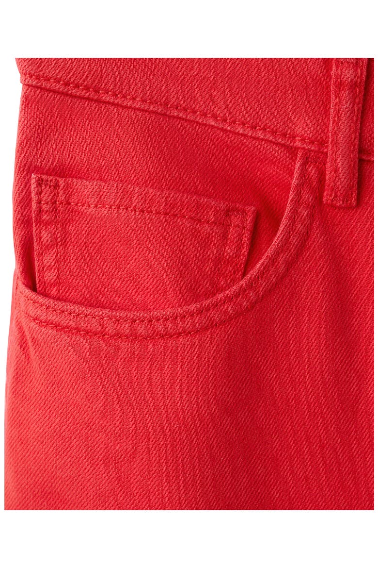 Low Rise Wide Leg Jeans, Alternate, color, RED