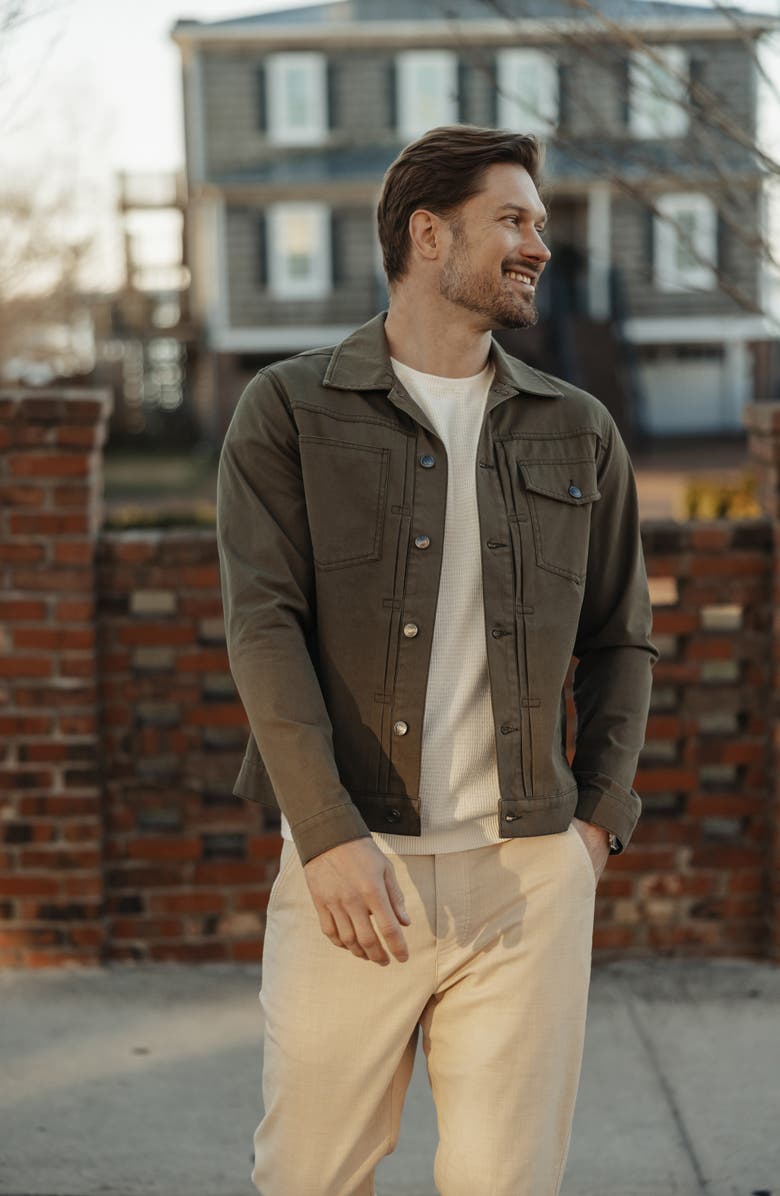 The Normal Brand James Canvas Trucker Jacket, Alternate, color,