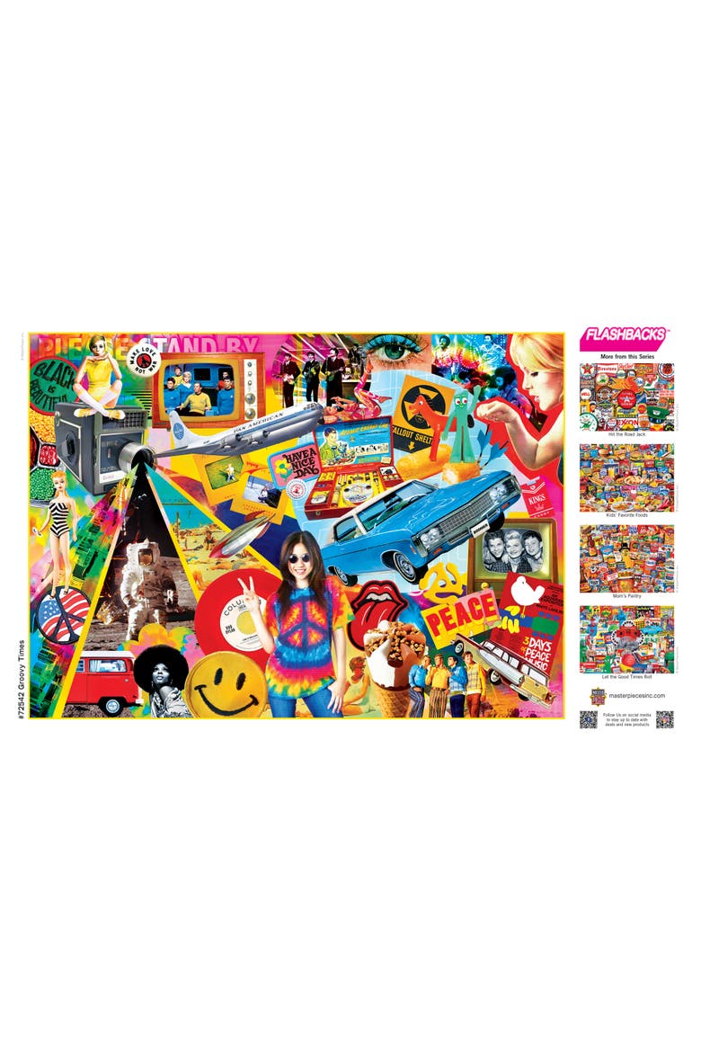 Groovy Times 1000 Piece Jigsaw Puzzle, Alternate, color, Multicolor