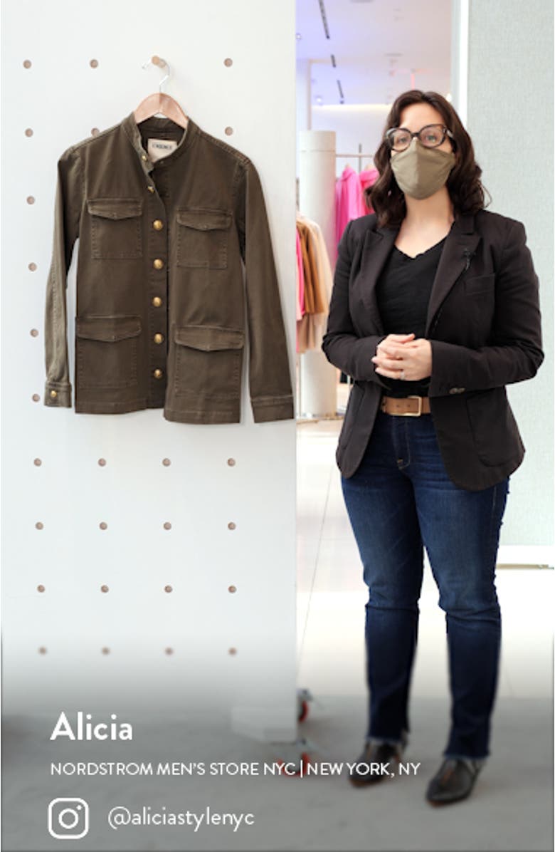 Elaina Stretch Cotton Utility Jacket, sales video thumbnail