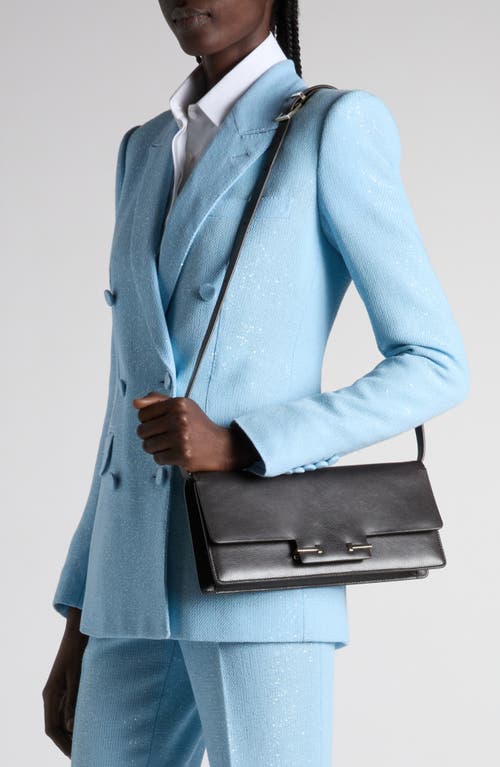 Tom Ford Leather East/west Shoulder Bag In Black