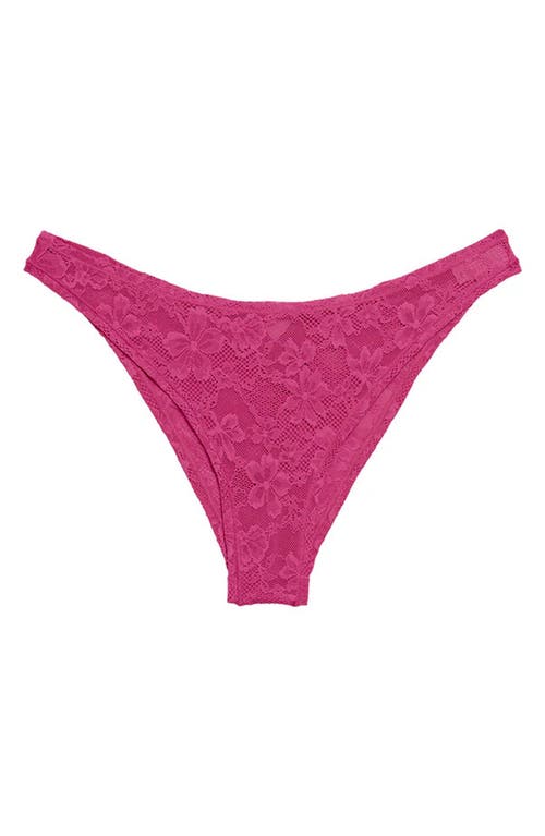Fleur Du Mal Le Stretch Lace Cheeky Briefs In Big Spender