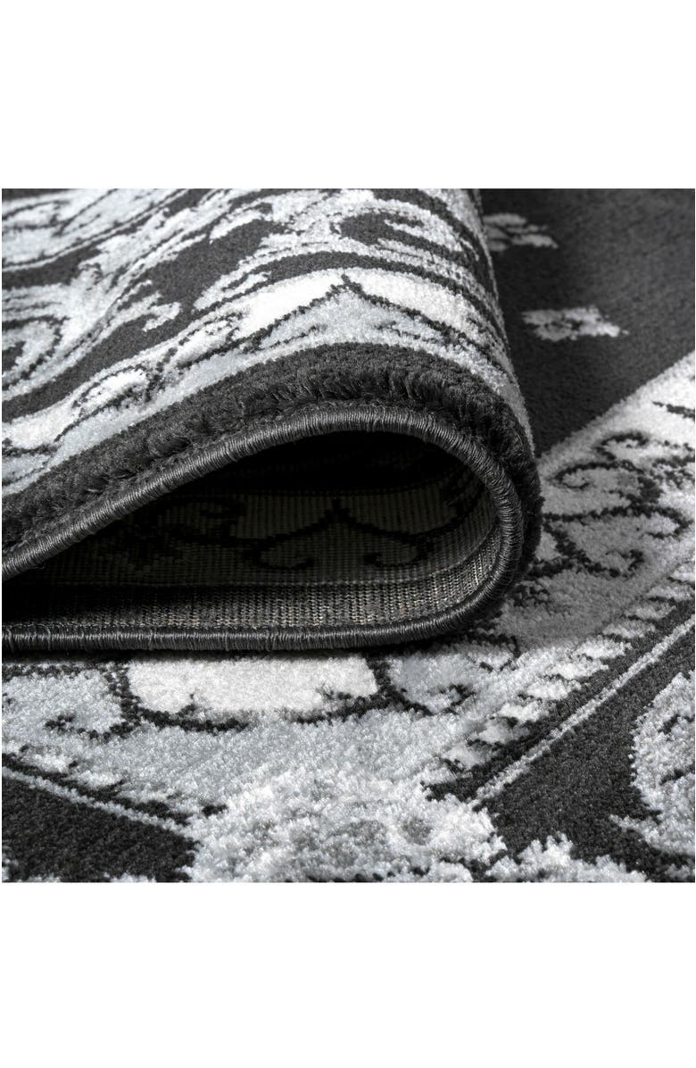 JONATHAN Y Acanthus French Border Area Rug, Alternate, color, Black/Gray