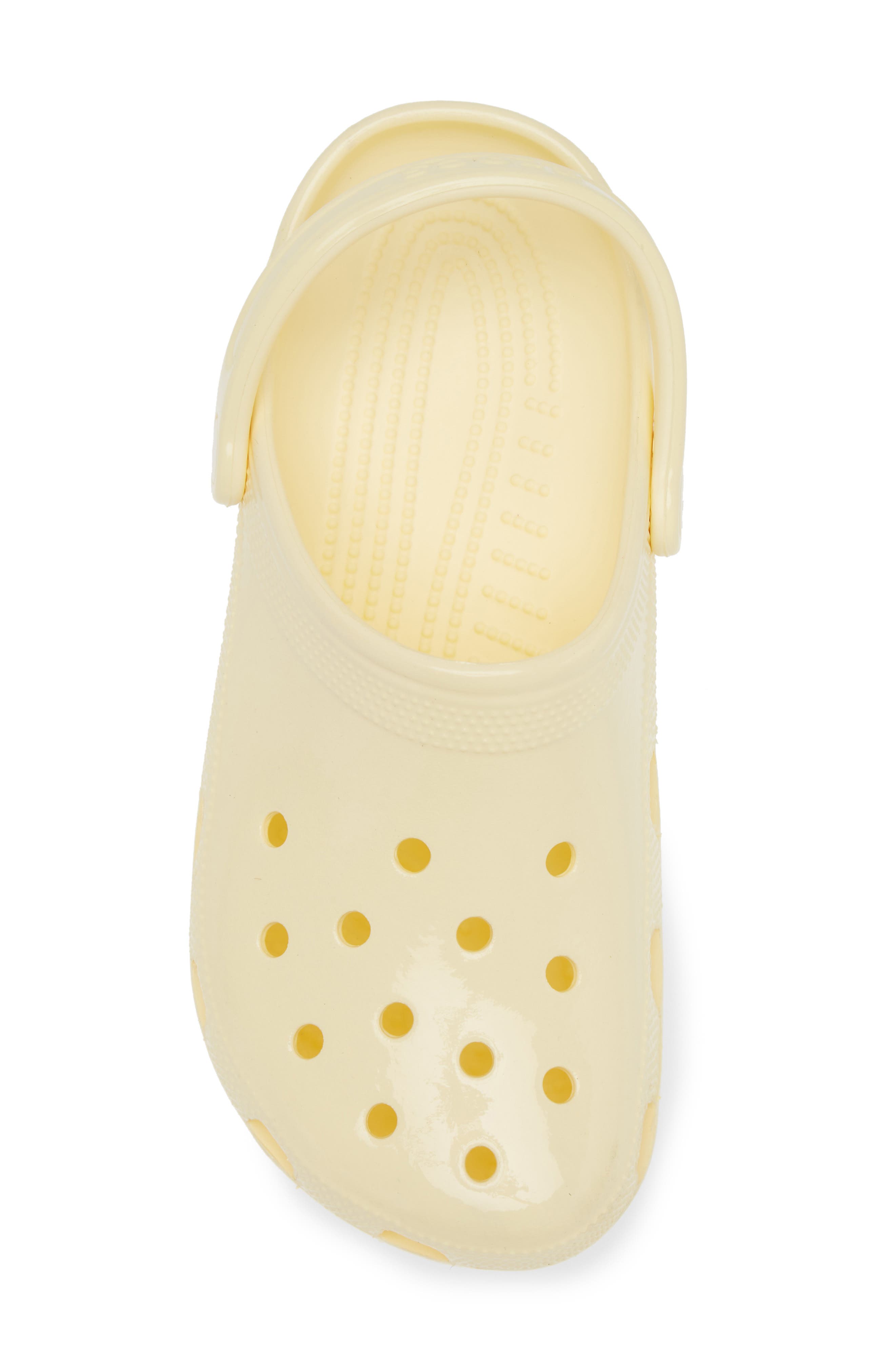 Classic High Shine Clog, Alternate, color, BUTTERCREAM