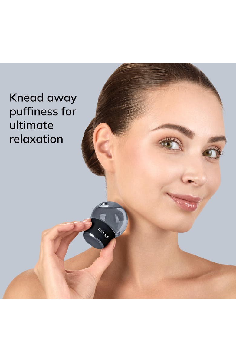 GESKE SmartAppGuided Cool & Warm Face & Body Massager | 7 in 1, Alternate, color, Black