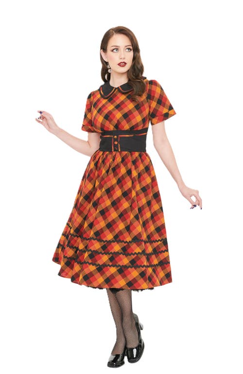 UNIQUE VINTAGE UNIQUE VINTAGE 1950S PETER PAN COLLAR SWING DRESS